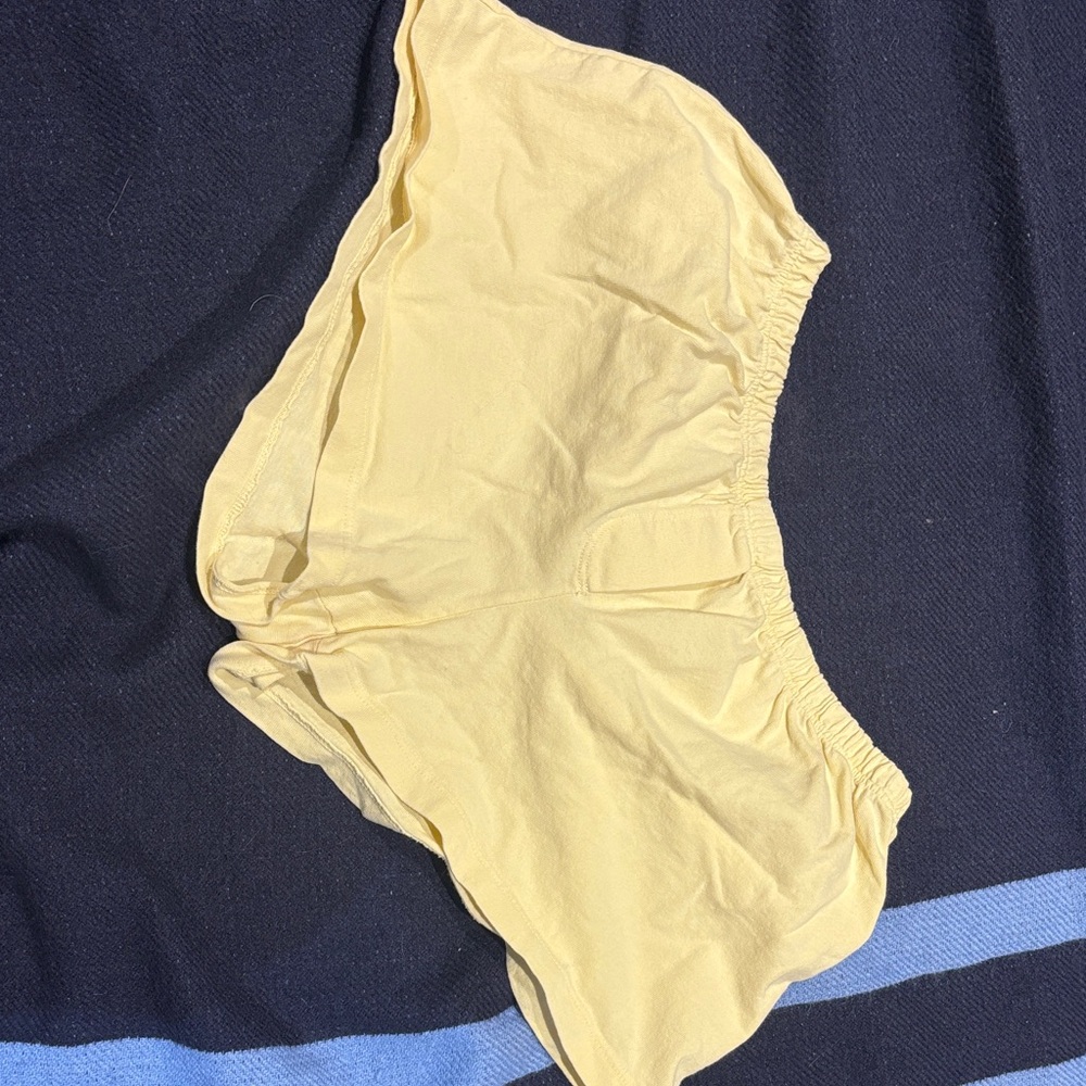 Butter yellow brandy shorts
